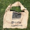 Sac de plage original Fait-Main en toile de jute recyclée unique et personnalisable à l'infini