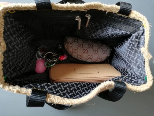 Sac à main bandoulière bi-matière, Fait-Main – Image 6