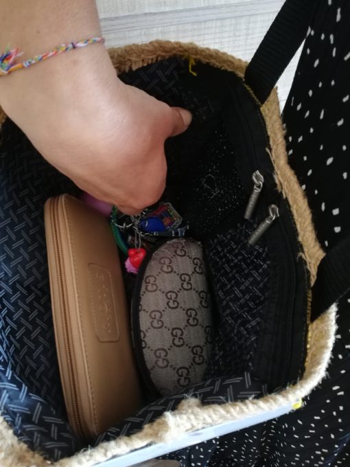 Sac à main bandoulière bi-matière, Fait-Main – Image 3