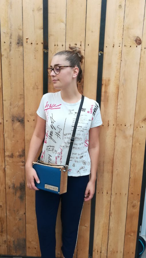 Sac à main rigide multi-matières, Fait-Main et unique – Image 5