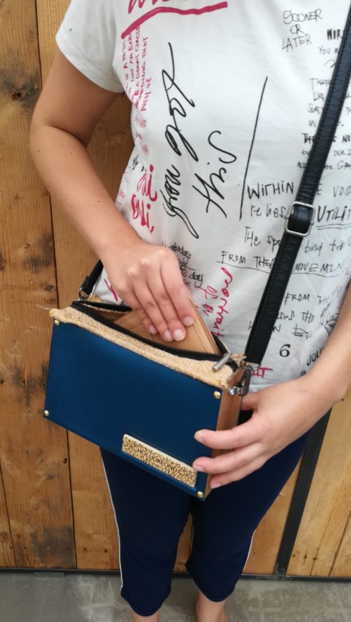 Sac à main rigide multi-matières, Fait-Main et unique – Image 7