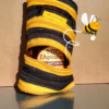 Trousse en fermetures, originale, fait main, inspiration "abeille" – Image 2