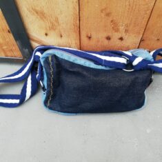 Sac bandoulière en toile de "jean recyclé"